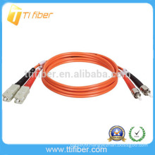 3m SC/UPC-ST/UPC 62.5/125um Duplex Multimode Fiber Optic Patch Cable Jumper With PVC jacket